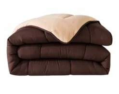 Couette 200x200 Rouge Double Face 400 G/m2 -Doublures De Lit Soldes 2024 couette 200x200 marron double face 400 g m2 hebe