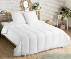 Couette 240x260 2 Oreillers Mémoire De Forme 60x60 Pour Lit 160x200 -Doublures De Lit Soldes 2024 couette 240x260 2 oreillers memoire de forme 60x60 pour lit 160x200 3