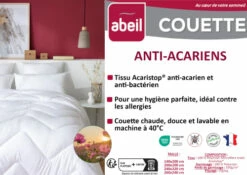 Couette Chaude Anti-acariens 200 X 200 Cm Polyester Blanc -Doublures De Lit Soldes 2024 couette chaude anti acariens 200 x 200 cm polyester blanc 3