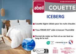 Couette Légère 200 X 200 Cm Polyester Feran Ice® Blanc -Doublures De Lit Soldes 2024 couette legere 200 x 200 cm polyester feran ice blanc 2