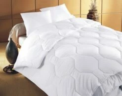 Couette Légère 240x220 Blanc En Coton 200g/m² -Doublures De Lit Soldes 2024 couette legere 240x220 blanc en coton 200g m2 2