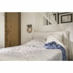 Couette Légère Ete En Coton Léger Blanc 220x240 Cm -Doublures De Lit Soldes 2024 couette legere ete en coton leger blanc 220x240 cm 1