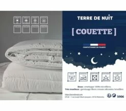 Couette Mi-saison Tempérée 300g 240x220 -Doublures De Lit Soldes 2024 couette mi saison temperee 300g 240x220 3