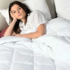Couette Naturelle CHAUDE 70% Duvet 240x220 Cm -Doublures De Lit Soldes 2024 couette naturelle chaude 70 duvet 240x220 cm 4