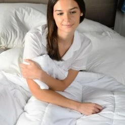 Couette Naturelle TEMPEREE 50% Duvet 200x200 Cm -Doublures De Lit Soldes 2024 couette naturelle temperee 50 duvet 200x200 cm 5