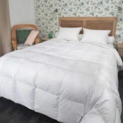 Couette Naturelle Tempérée Duvet D’oie Et Coton Bio 140x200 Cm -Doublures De Lit Soldes 2024 couette naturelle temperee duvet d oie et coton bio 140x200 cm 1