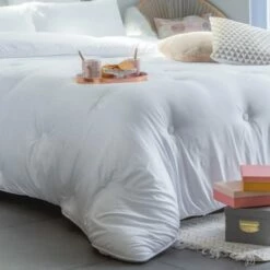 Couette Synthétique Tempérée 260x240 Cm -Doublures De Lit Soldes 2024 couette synthetique temperee 260x240 cm 2