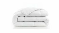 Couette Tempérée 140 X 200 Cm Coton Blanc