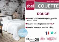 Couette Tempérée 140 X 200 Cm Polyester Blanc -Doublures De Lit Soldes 2024 couette temperee 140 x 200 cm polyester blanc 3