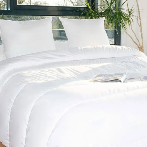 Couette Tempérée 220x240 2 Oreillers Polyester 60x60 Pour Lit 140x190 3 Couette Tempérée 220x240 2 Oreillers Polyester 60x60 Pour Lit 140x190 – Image 3