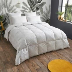 Couette TEMPÉRÉE 30% Duvet - Coton 240x260 Cm -Doublures De Lit Soldes 2024 couette temperee 30 duvet coton 240x260 cm 1