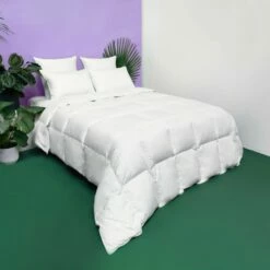 Couette TEMPEREE 40% Duvet - Coton 220x240 Cm -Doublures De Lit Soldes 2024 couette temperee 40 duvet coton 220x240 cm 1