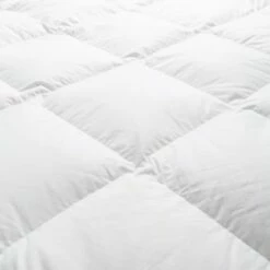 Couette TEMPÉRÉE 50% Duvet - Coton 220x240 Cm -Doublures De Lit Soldes 2024 couette temperee 50 duvet coton 220x240 cm 2