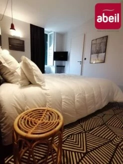 Couette Très Chaude 140 X 200 Cm Polyester Blanc -Doublures De Lit Soldes 2024 couette tres chaude 140 x 200 cm polyester blanc 2