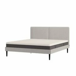 Emma Lit Select 140x190 Cm - Avec Tête De Lit - Gris Clair -Doublures De Lit Soldes 2024 emma lit select 140x190 cm avec tete de lit gris clair 5