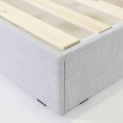 Lit 140 X 190 En Tissu Gris Clair Avec Tête De Lit Et Sommier -Doublures De Lit Soldes 2024 lit 140 x 190 en tissu gris clair avec tete de lit et sommier 3