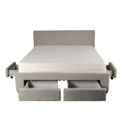 Lit 140x190 Sommier Inclus Et 4 Tiroirs Côme Girs Clair -Doublures De Lit Soldes 2024 lit 140x190 sommier inclus et 4 tiroirs come girs clair 2