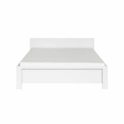 Lit 140x200 Tête De Lit Bas Blanc -Doublures De Lit Soldes 2024 lit 140x200 tete de lit bas blanc 1
