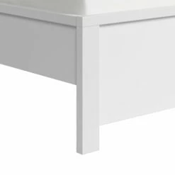 Lit 140x200 Tête De Lit Bas Blanc -Doublures De Lit Soldes 2024 lit 140x200 tete de lit bas blanc 2