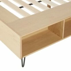 Lit 160x200 Avec Sommier à Lattes Et Rangements -Doublures De Lit Soldes 2024 lit 160x200 avec sommier a lattes et rangements 1000 8 18 216129 4