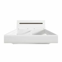 Lit 160x200 Blanc Laqué Et Naturel 4 Lit 160x200 Blanc Laqué Et Naturel -Doublures De Lit Soldes 2024 lit 160x200 blanc laque et naturel 1