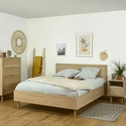 Lit 160x200 Cm Bois Massif -Doublures De Lit Soldes 2024 lit 160x200 cm bois massif 2