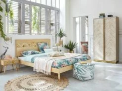 Lit 160x200 En Manguier -Doublures De Lit Soldes 2024 lit 160x200 en manguier 1000 2 2 166585 8