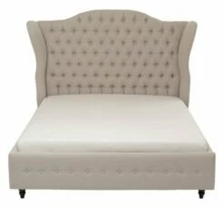 Lit 160x200 En Tissu Beige