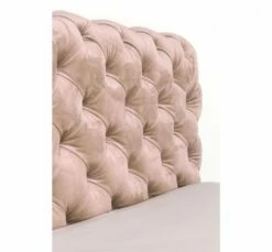 Lit 160x200cm Capitonné En Velours Beige -Doublures De Lit Soldes 2024 lit 160x200cm capitonne en velours beige 4