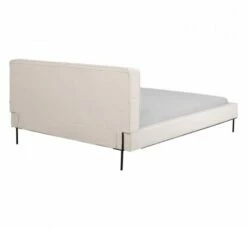 Lit 160x200cm En Tissu Beige -Doublures De Lit Soldes 2024 lit 160x200cm en tissu beige 4