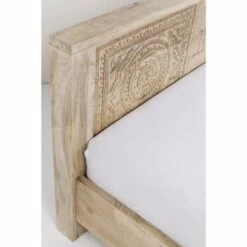 Lit 180x200 En Manguier Massif Sculpté -Doublures De Lit Soldes 2024 lit 180x200 en manguier massif sculpte 4