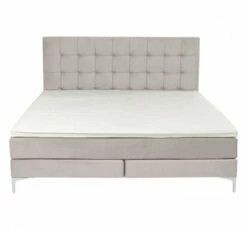 Lit 180x200 En Tissu Crème