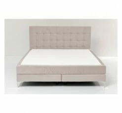 Lit 180x200 En Tissu Crème -Doublures De Lit Soldes 2024 lit 180x200 en tissu creme 3