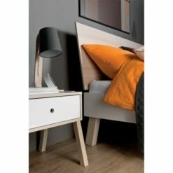 VOX Lit 180x200cm Blanc -Doublures De Lit Soldes 2024 lit 180x200cm blanc 2