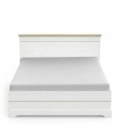 Lit 2 Tiroirs Et 2 Niches 160x200 Cm Blanc