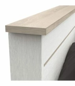 Lit 2 Tiroirs Et 2 Niches 160x200 Cm Blanc -Doublures De Lit Soldes 2024 lit 2 tiroirs et 2 niches 160x200 cm blanc 3