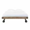 Lit à Roulettes 140x190 En Manguier Massif