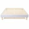 Lit Adulte 160 X 200 En Tissu Gris Clair