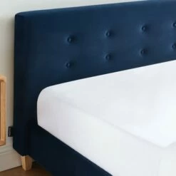 Lit Adulte 160x200 Avec Tête De Lit En Velours Bleu Foncé Et Sommier 10 Lit Adulte 160x200 Avec Tête De Lit En Velours Bleu Foncé Et Sommier -Doublures De Lit Soldes 2024 lit adulte 160x200 avec tete de lit en velours bleu fonce et sommier 4