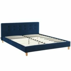 Lit Adulte 160x200 Avec Tête De Lit En Velours Bleu Foncé Et Sommier 11 Lit Adulte 160x200 Avec Tête De Lit En Velours Bleu Foncé Et Sommier -Doublures De Lit Soldes 2024 lit adulte 160x200 avec tete de lit en velours bleu fonce et sommier 5