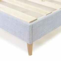 Lit Adulte 180 X 200 En Tissu Gris Clair -Doublures De Lit Soldes 2024 lit adulte 180 x 200 en tissu gris clair 2