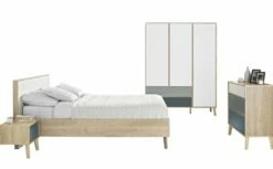 Lit Adulte Effet Bois Marron 160x200cm -Doublures De Lit Soldes 2024 lit adulte effet bois marron 160x200cm 3