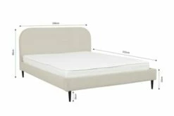 Lit Avec Sommier 2 Places En Velours Côtelé Beige Sable 160x200 8 Lit Avec Sommier 2 Places En Velours Côtelé Beige Sable 160x200 -Doublures De Lit Soldes 2024 lit avec sommier 2 places en velours cotele beige sable 160x200 3