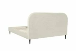 Lit Avec Sommier 2 Places En Velours Côtelé Beige Sable 160x200 10 Lit Avec Sommier 2 Places En Velours Côtelé Beige Sable 160x200 -Doublures De Lit Soldes 2024 lit avec sommier 2 places en velours cotele beige sable 160x200 5