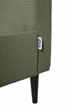 Lit Avec Sommier 2 Places En Velours Côtelé Kaki 160x200 -Doublures De Lit Soldes 2024 lit avec sommier 2 places en velours cotele kaki 160x200 4