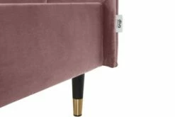 Lit Avec Sommier 2 Places En Velours Vieux Rose 160x200 -Doublures De Lit Soldes 2024 lit avec sommier 2 places en velours vieux rose 160x200 6