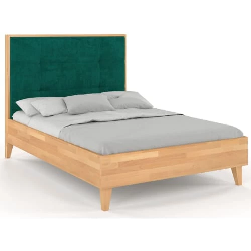 Lit Avec Tête De Lit Sommier Hêtre Massif Vert 140x200cm 1 Lit Avec Tête De Lit Sommier Hêtre Massif Vert 140x200cm