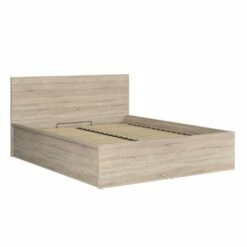 Lit Coffre 160x200 Sommier Inclus Naturel Clair -Doublures De Lit Soldes 2024 lit coffre 160x200 sommier inclus naturel clair 2