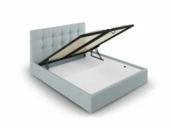 Lit Coffre Avec Tête De Lit 180x200 Cm En Tissu Structuré Bleu Clair 7 Lit Coffre Avec Tête De Lit 180x200 Cm En Tissu Structuré Bleu Clair -Doublures De Lit Soldes 2024 lit coffre avec tete de lit 180x200 cm en tissu structure bleu clair 1