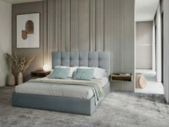 Lit Coffre Avec Tête De Lit 180x200 Cm En Tissu Structuré Bleu Clair 8 Lit Coffre Avec Tête De Lit 180x200 Cm En Tissu Structuré Bleu Clair -Doublures De Lit Soldes 2024 lit coffre avec tete de lit 180x200 cm en tissu structure bleu clair 2